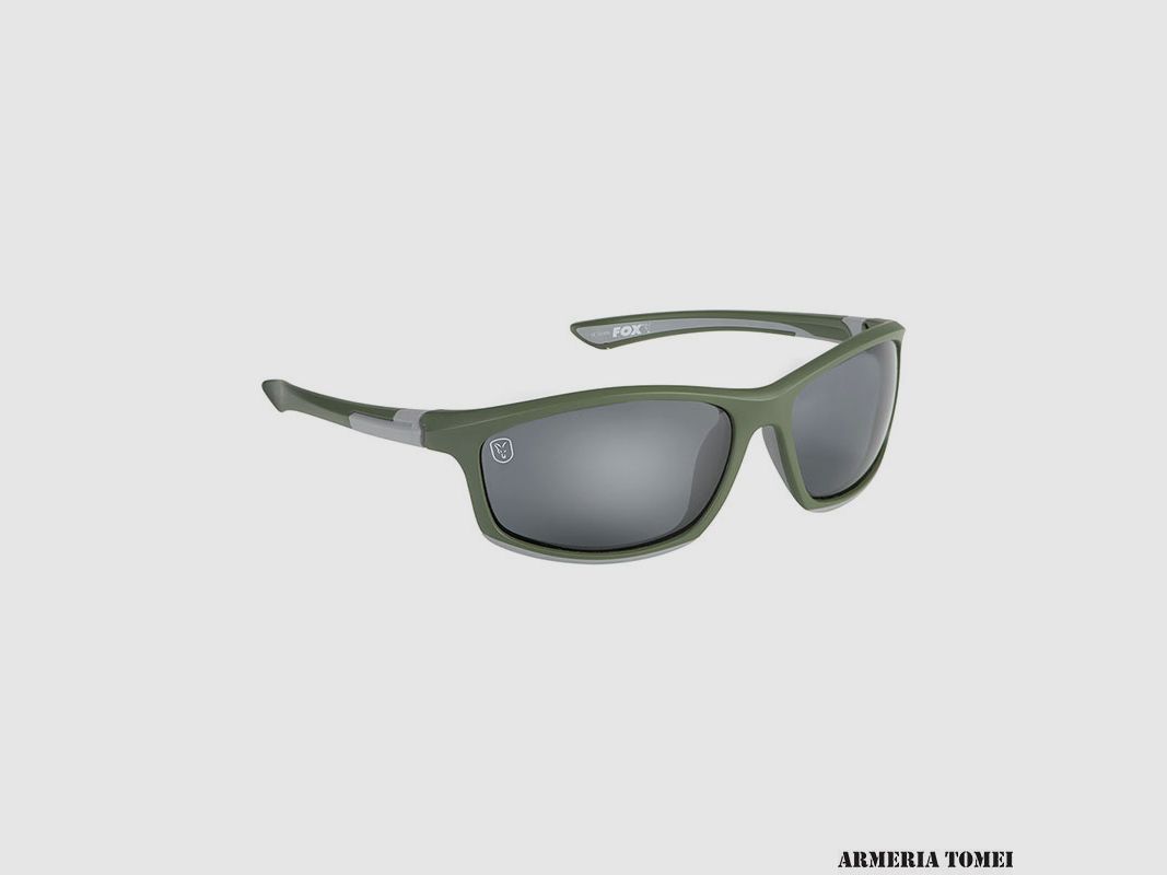 SONNENBRILLE – FOX – COLLECTION GRÜN & SILBER FASSUNG/GRAUES GLAS
