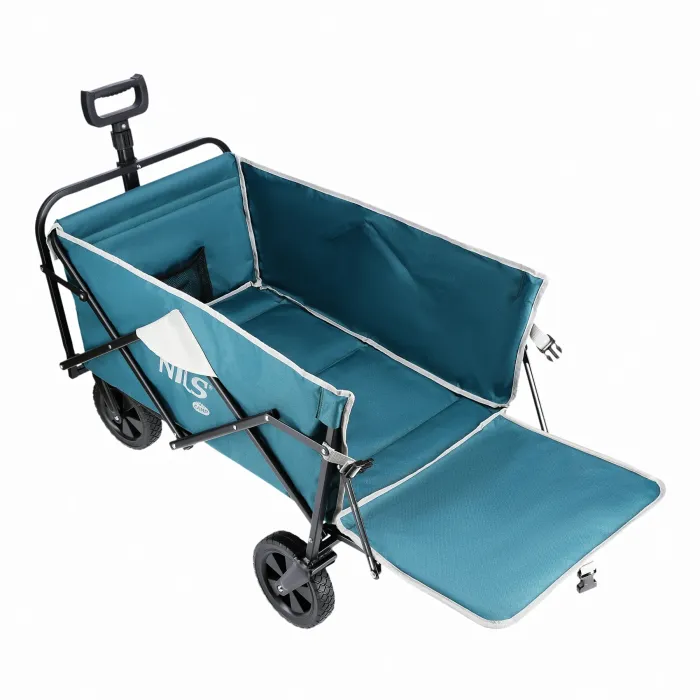 NC1606 Handwagen Donkerblauw 125L Nils Camp, afbeelding 2 van 11