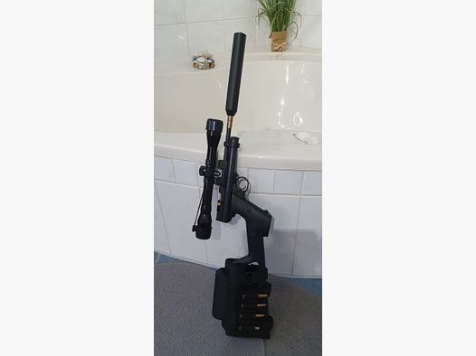 Crosman 2240 + Langschaft+Schalldämpfer (F)+ Zielvernrohr 4X32 Japan