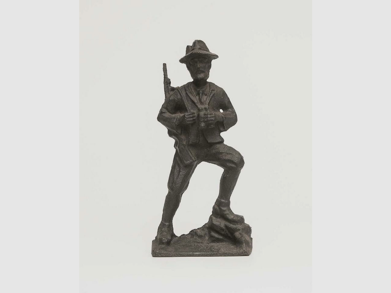 Waidmann Hubertus Jäger Guss Eisen Bronze Kunst Deko