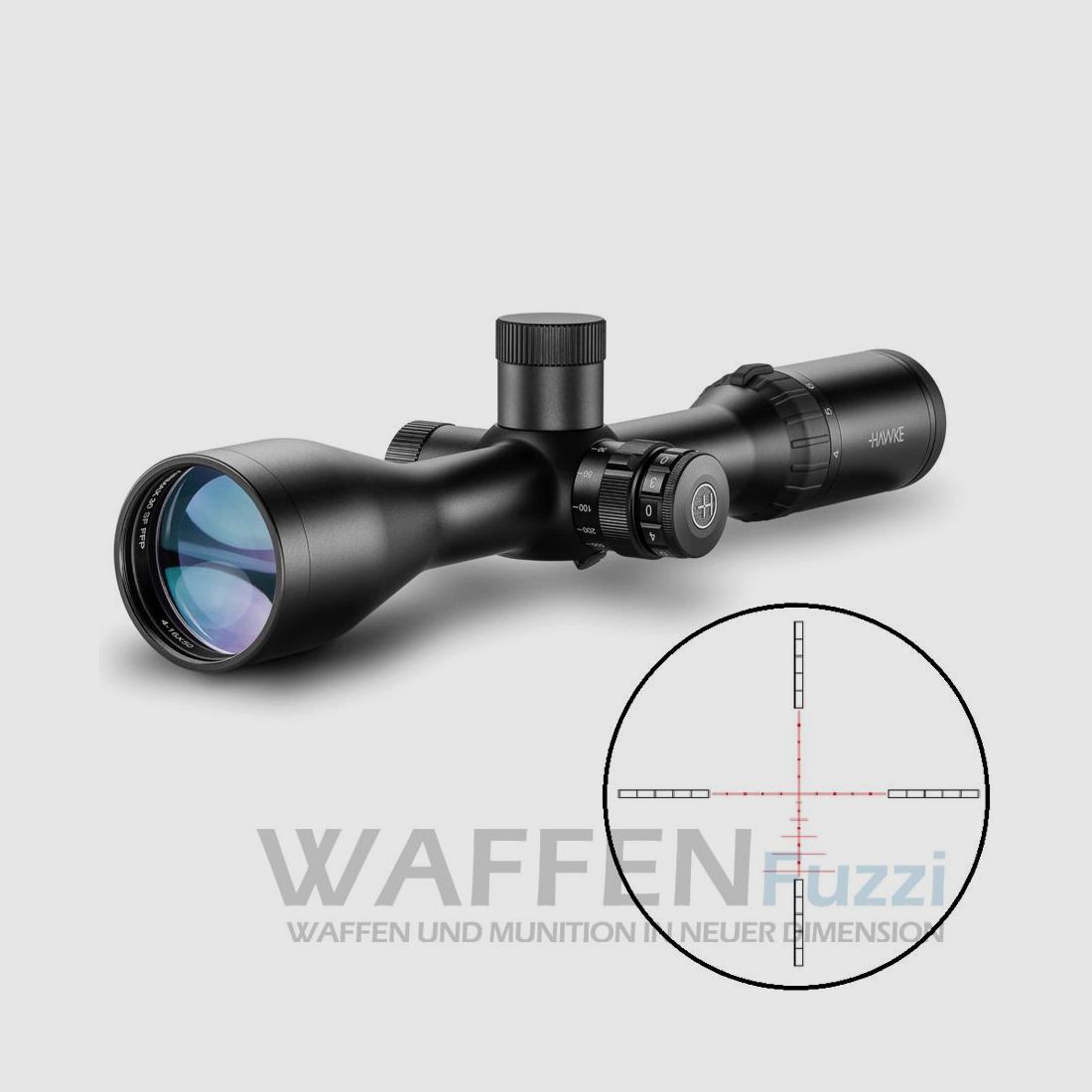 Hawke Airmax 30 FFP 4-16x50 SF AMX Campo visivo grandangolare