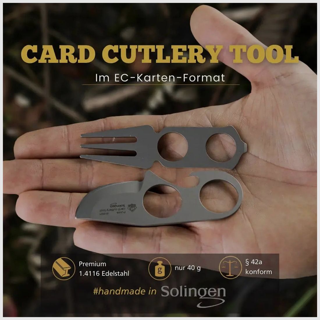 PUMA card cutlery tool