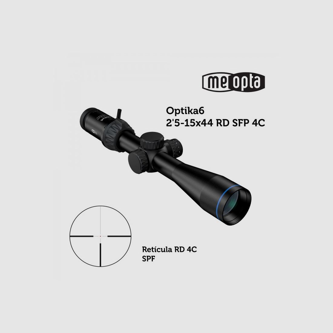 Telescopio Meopta MeoPro Optika6 2,5-15X44 SFP - RD 4C, immagine 3 di 3