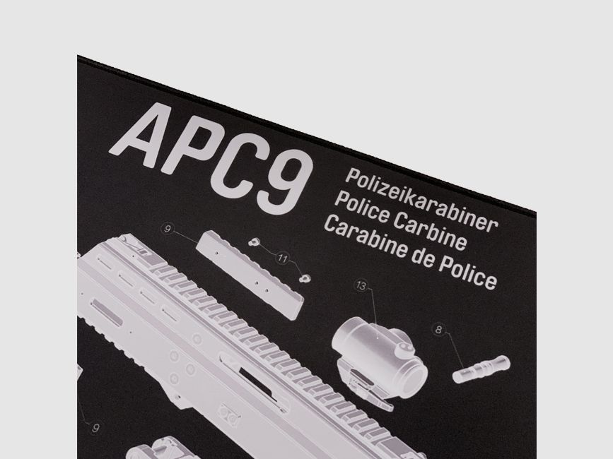 Pitchfork – B&T APC9 Exploded View Tech Mat / Large, Bild 3 von 5
