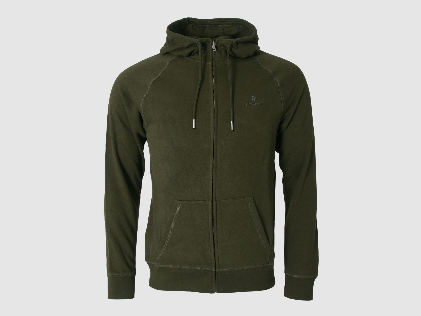 Woodline Zip-Hoodie Verde Uomini