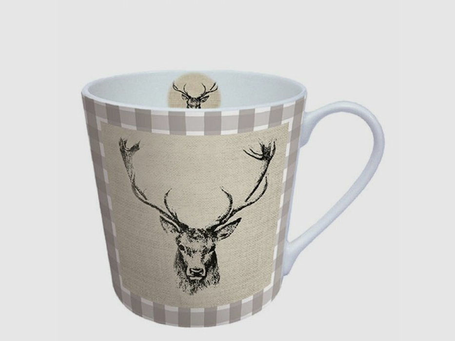 Lovergreen Art de la table Motif Set avec 2 tasses tête de cerf