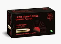 Geco .38 Special Lead Round Nose Copper Plated Superclean - 50 pcs.