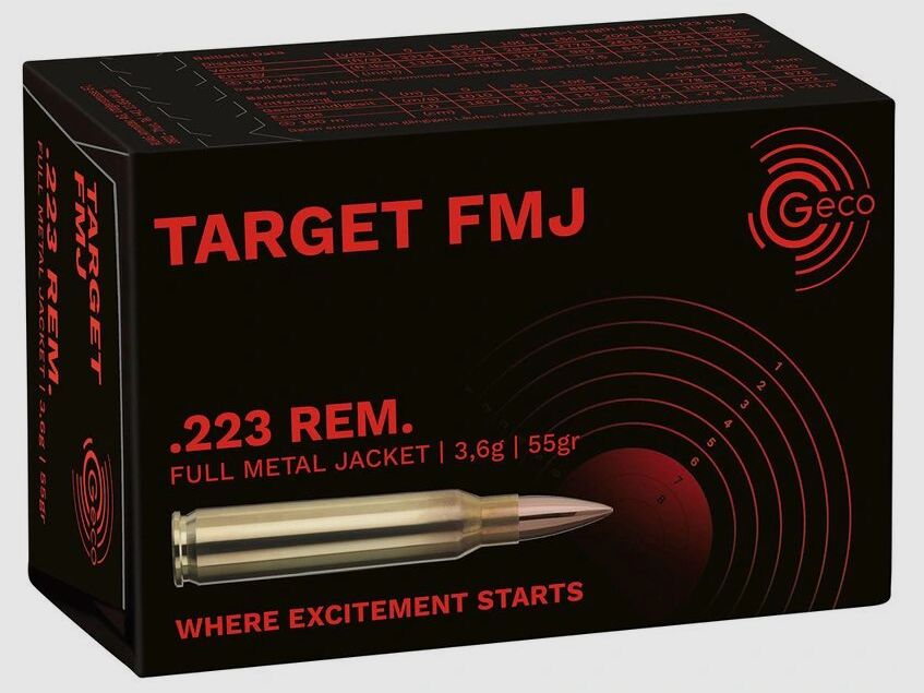 Geco .223 Rem. Vlm Target 3.6g/55grs.