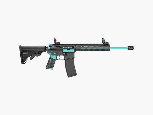 TIPPMANN ARMS M4-22 REDLINE – Robin Egg Blue – without Optics 22LR Semi-Auto Rifle, 16″/41cm Cañón