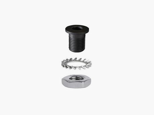 HALDER Push & Go Buchse für Riemenbügel Ø 6,0 x 1,0 mm / 23mm drehbar seitl. Montage Hinterschaft