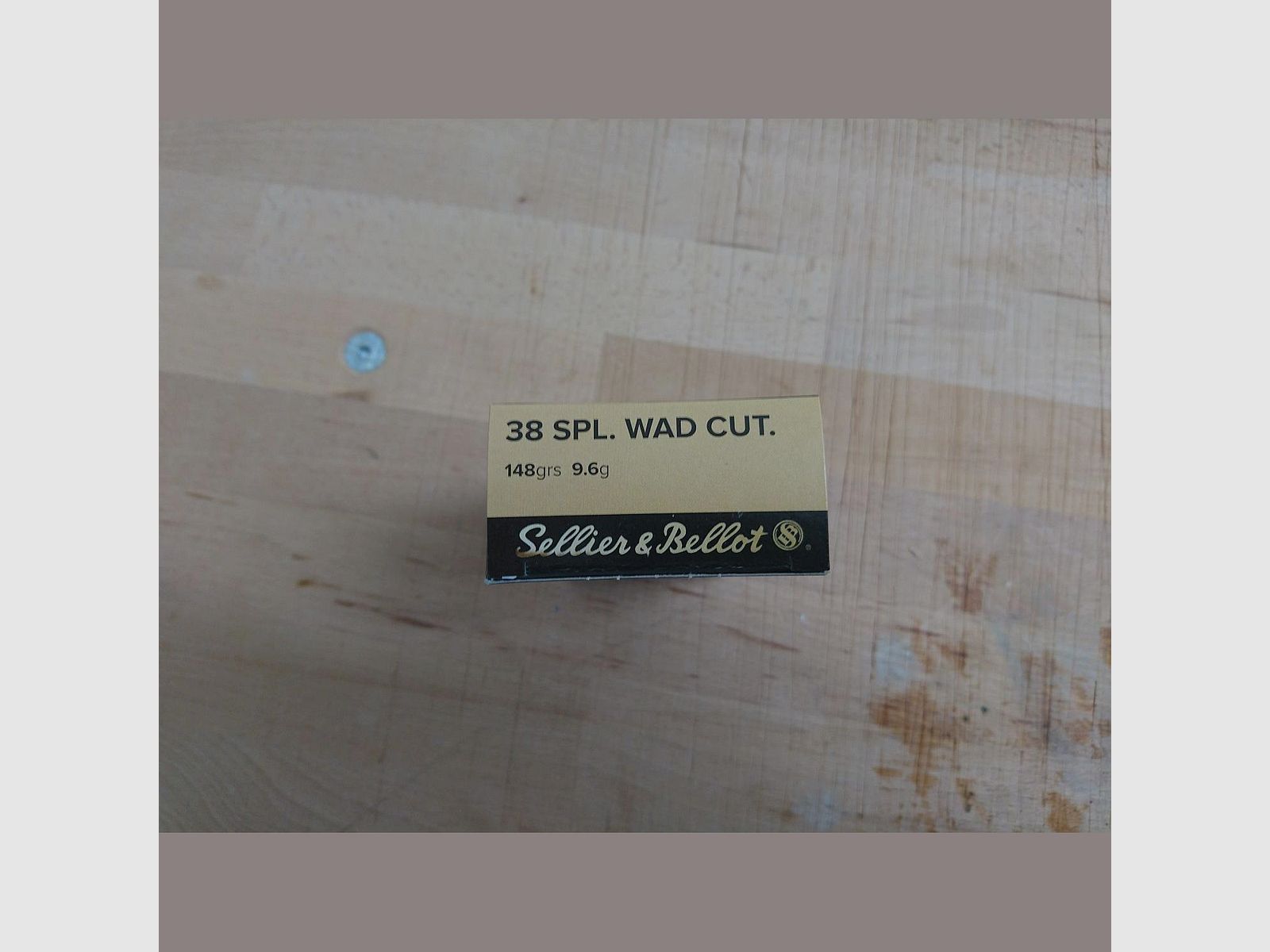 Sellier&Bellot .38 SPL WAD CUT. 148grs 9,6g, Bild 2 von 2