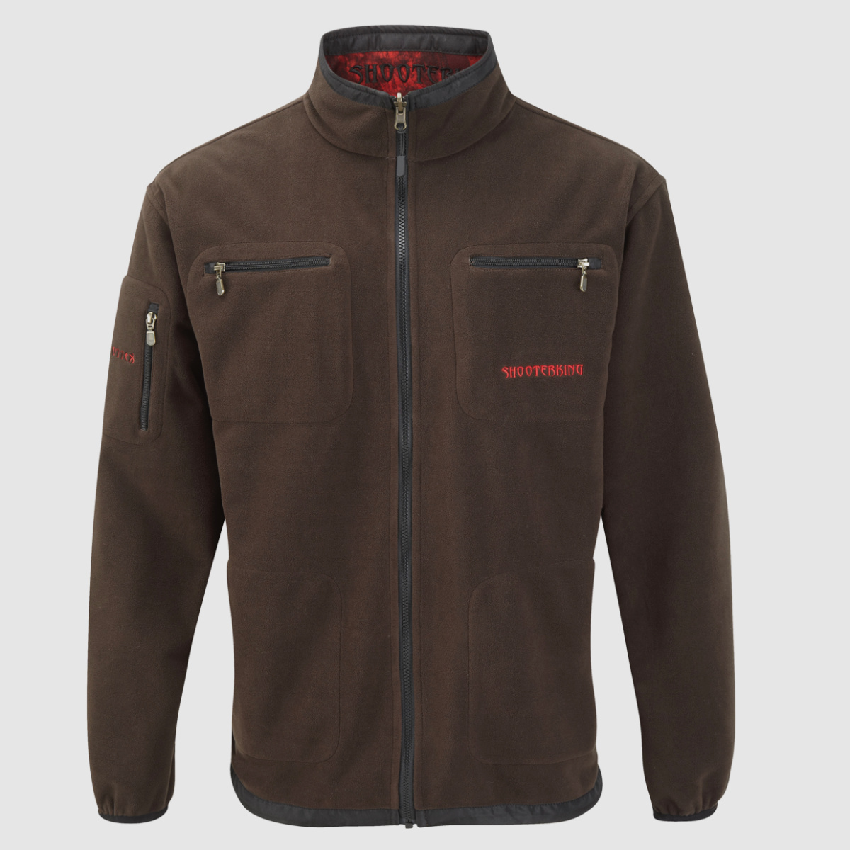 SHOOTERKING Softshell Herren Jacke 2 in 1 Mossy Oak Red