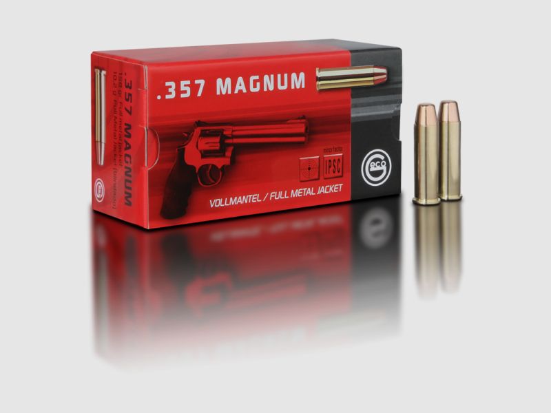 Geco .357Mag . Vollmantel Flachkopf 158grs.