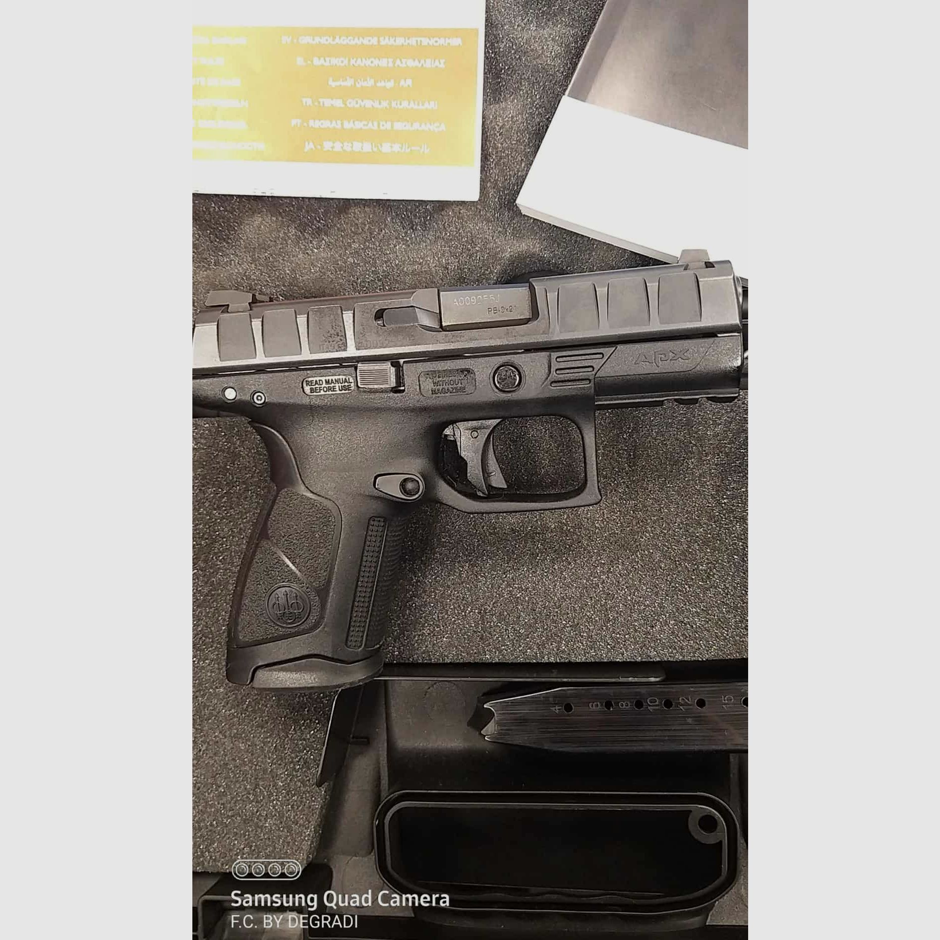 BERETTA APX CENTURION CAL. 9X21, image 1 sur 3