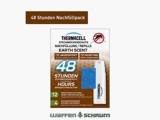 Thermacell E-4 48h Nachfüllset Jagd Kompatibel mit Thermacell Handgeräten