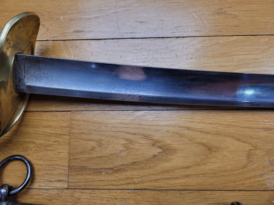 Säbel Offizier der leichten Kavallerie Mod. 1822 unmodifiziert 1882 Klingenthal 1831 – 9. Jäger zu Pferd Futteral der Vorschrift 1822 – TBE, Bild 5 von 27