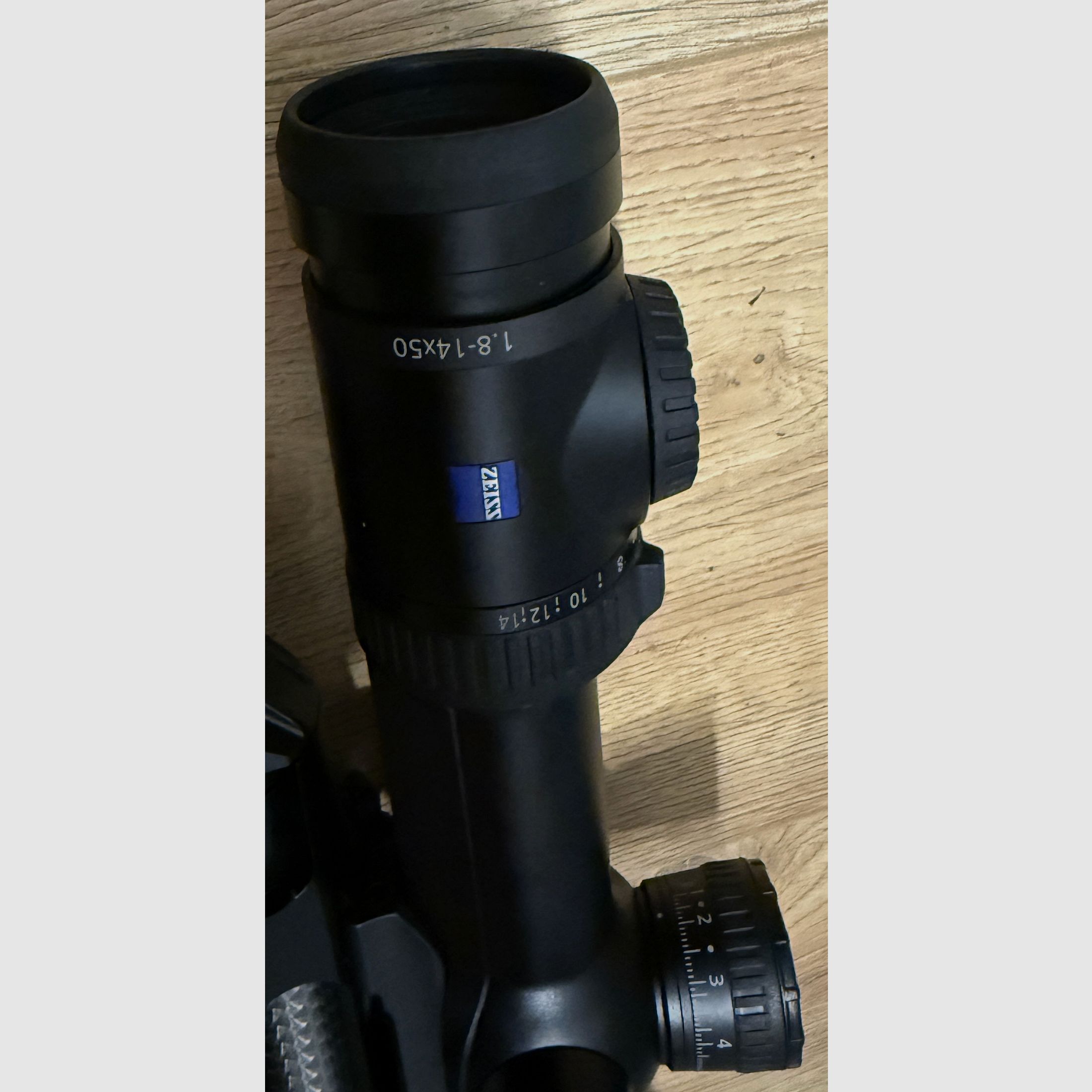 Zielfernrohr Zeiss V8 1,8-14x50 Schiene ASV Flip Cover neuwertig