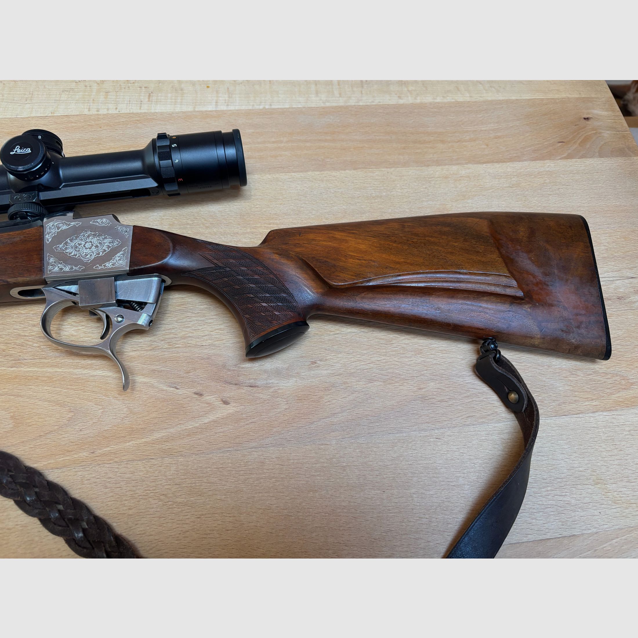 RARITÀ Blaser 820 Standard Blockbüchse – Cal. 6,5x57R – ottimo stato con Leica Visus 3.12x50l LW reticolo illuminato