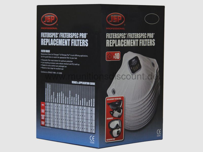 JSP Safety Ersatzfilter zur Schutzbrille