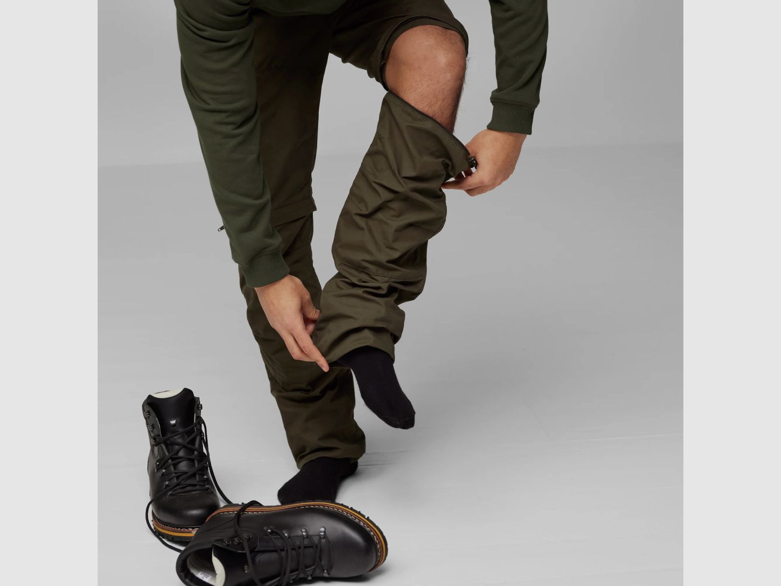 FJÄLLRÄVEN Karl Pro Zip-Off Trousers M Dark Grey