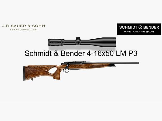 J.P. Sauer & Sohn Sauer 505 ICONIC Culata HQ5 Paquete de Equipamiento Elegance | .308 Win. | Schmidt & Bender 4-16x50 Long Range