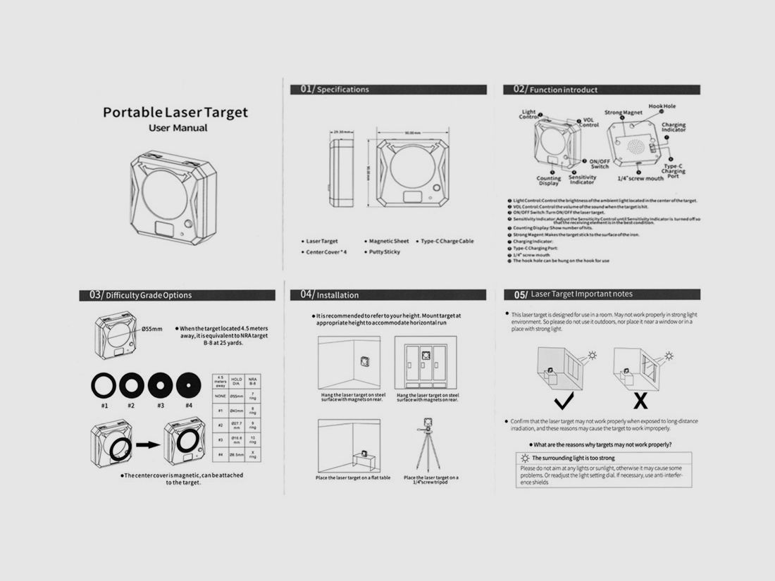 Dry Fire Trainingssystem Pufferpatrone Schießkino 9 x 19 / 45ACP