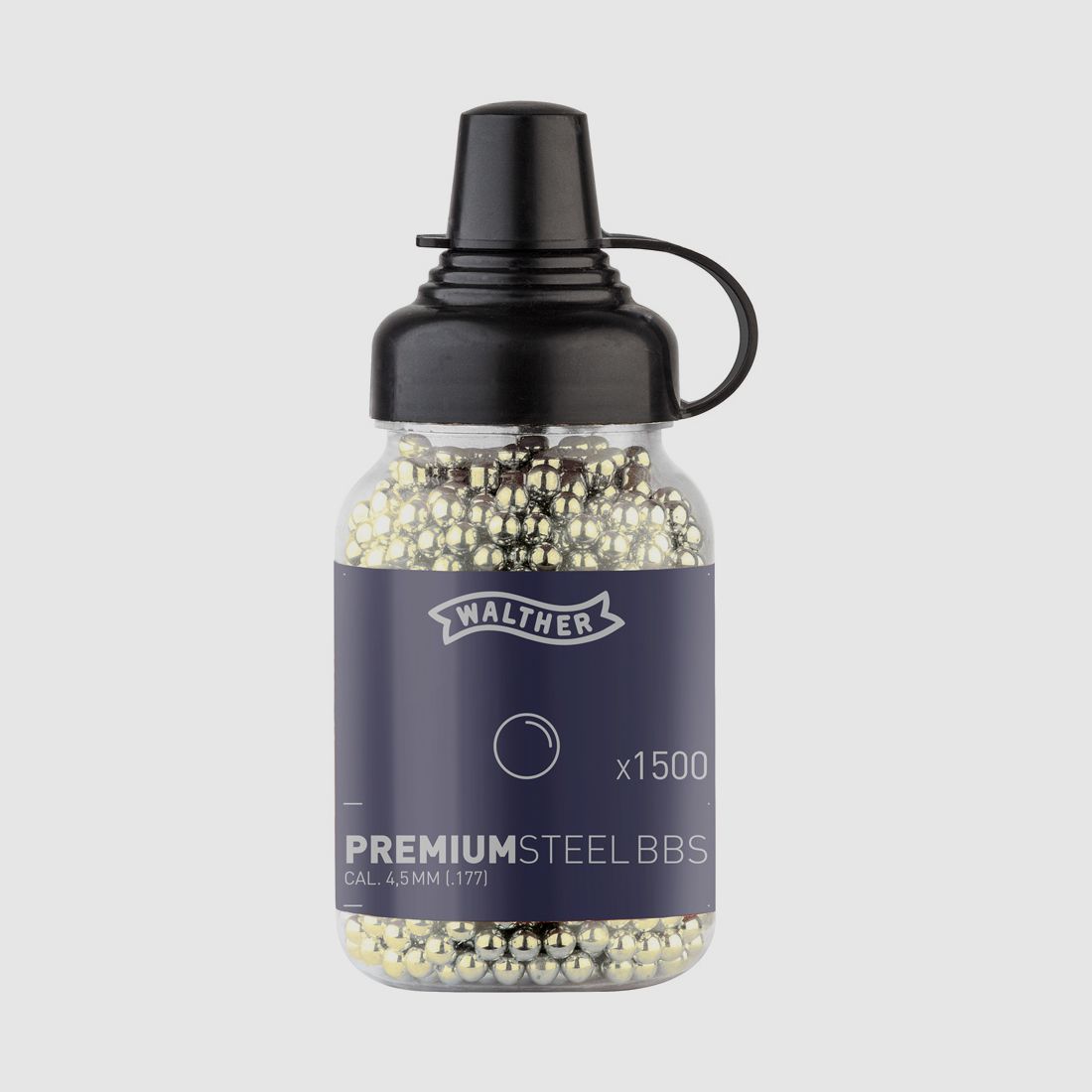 Pallini BB in acciaio Walther 4,5mm 1500 pz.