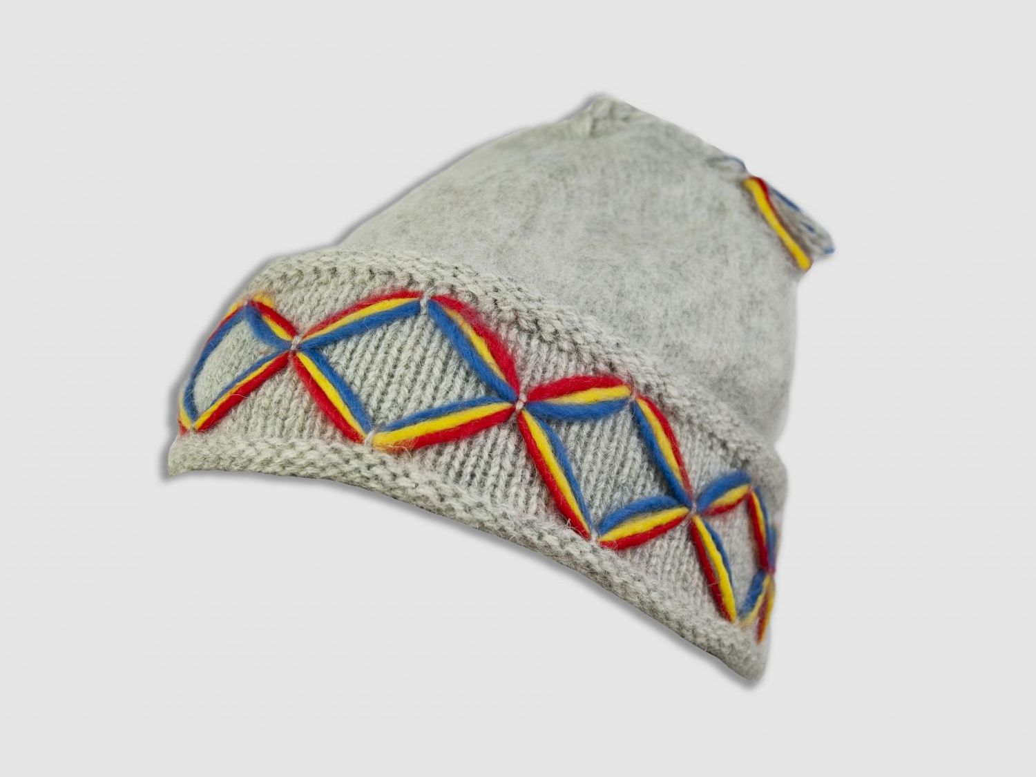 Kangos Hoed Wol Lichtgrijs one size