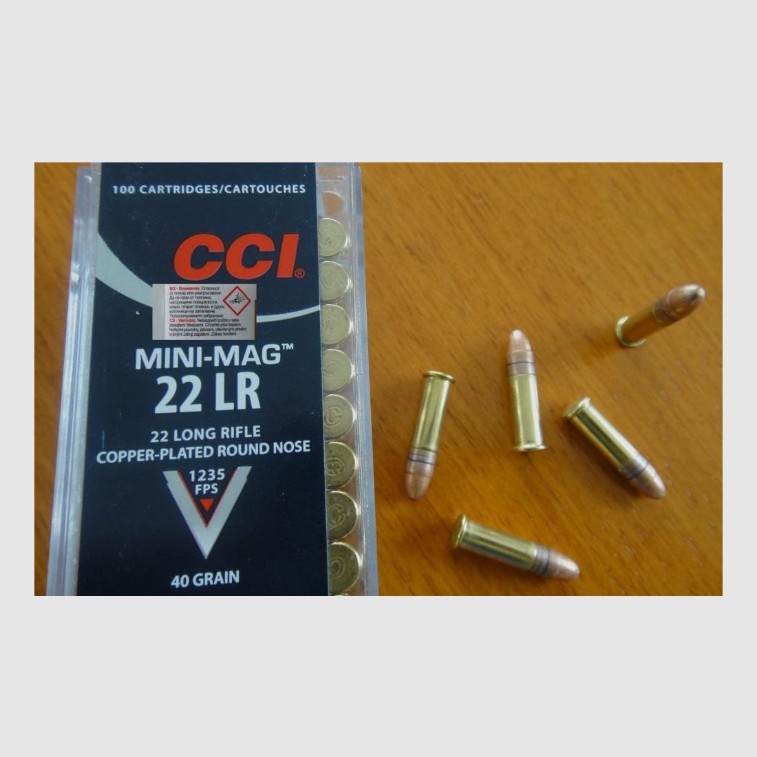 .CCI 50 Stück Patronen von CCI, .22 WMR .40 grs.
