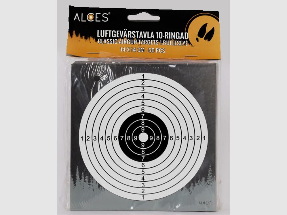Luftgewehrbretter 14x14 cm Offizieller 10er-Ring