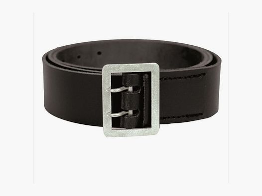 Polizei Lederkoppel 2-Dorn Schwarz 90cm