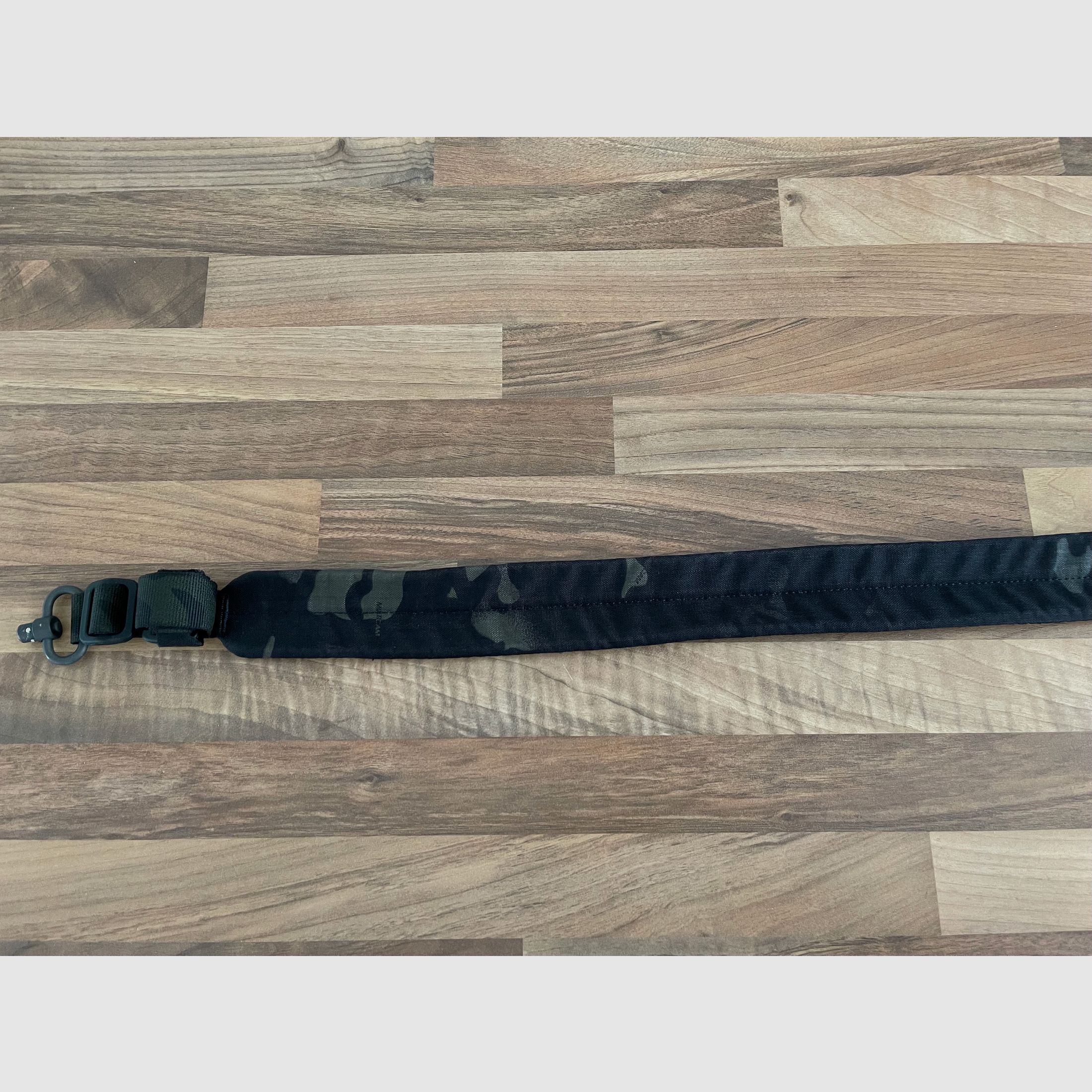 md-textil 2 Point Modular Strap 2.0, padded Multicam Black