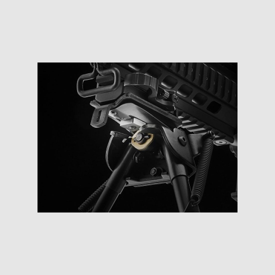 ERATAC bipod adapter with slot nut and knurled nut