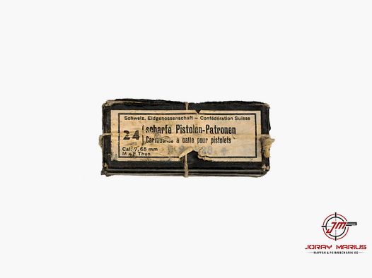 7.65 szwajcarskie naboje pistoletowe M+F Thun amunicja kolekcjonerska JG1938