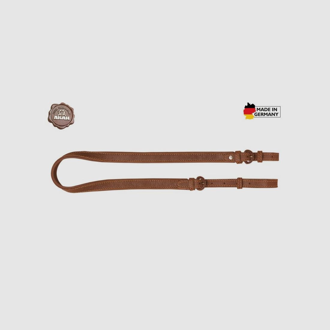 AKAH Gewehrriemen Elchleder 25mm breit
