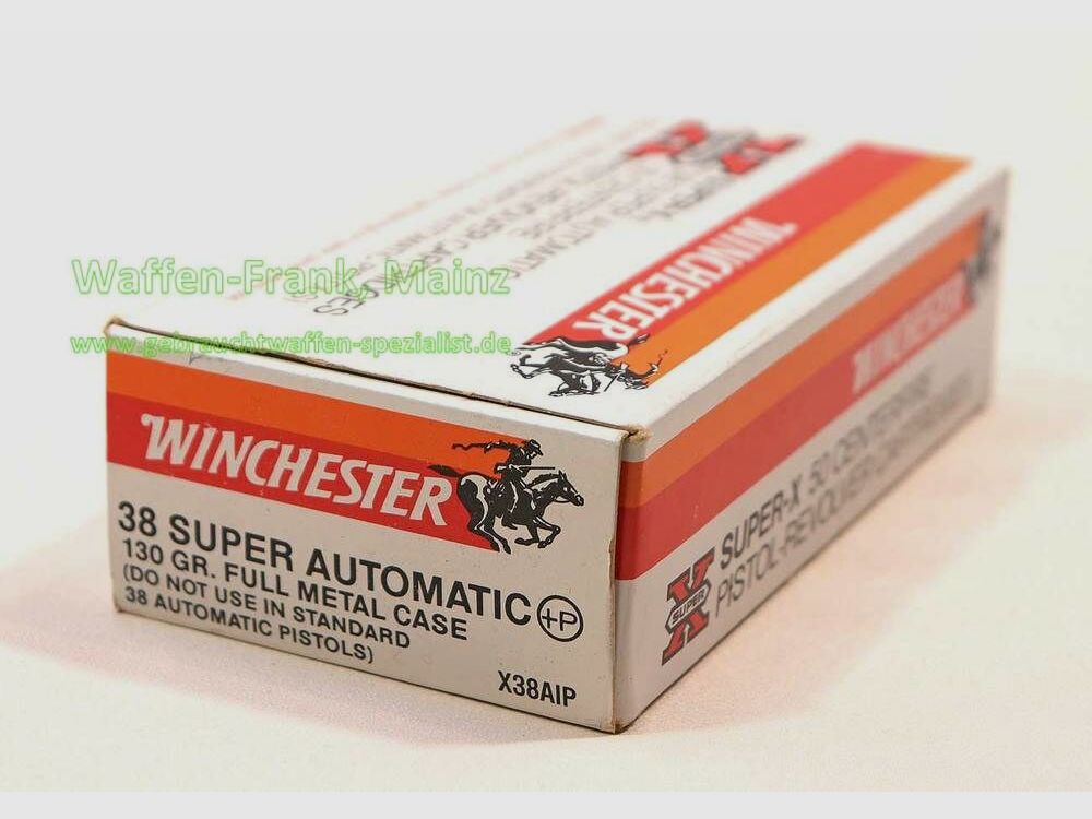 Winchester - USA Pistol cartridges .38 SUPER AUTO.
