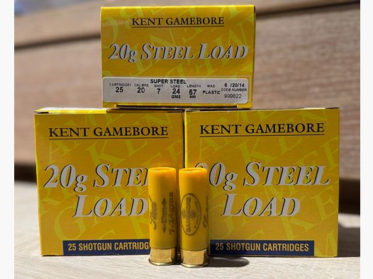 Kent Gamebore Super Steel Load - Cal. 20/67 - 24g - Nr. 7 (2,5mm)
