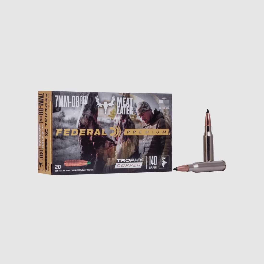 Federal Premium Trophy Copper 7mm-08 Rem. 140GR 20 Patronen