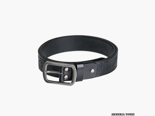 MIL-TEC – CINTURA WESTERN IN PELLE NERA 100cm