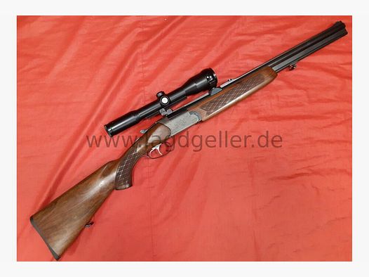 Bockowa strzelba Brünner Mod. 502.3 kal. 7x65R i 12/70 z 6x42 Frankonia- 12/70;7x65R