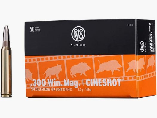 RWS .300 WinMag. Cineshot 9.5g/147grs