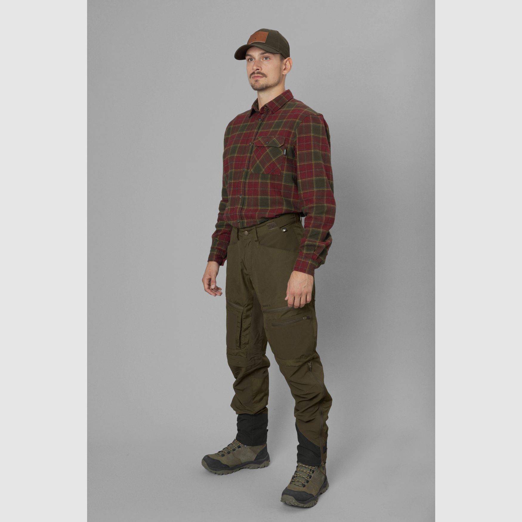 Seeland Gen chemise en flanelle – à carreaux forestiers rouges, image 3 sur 9