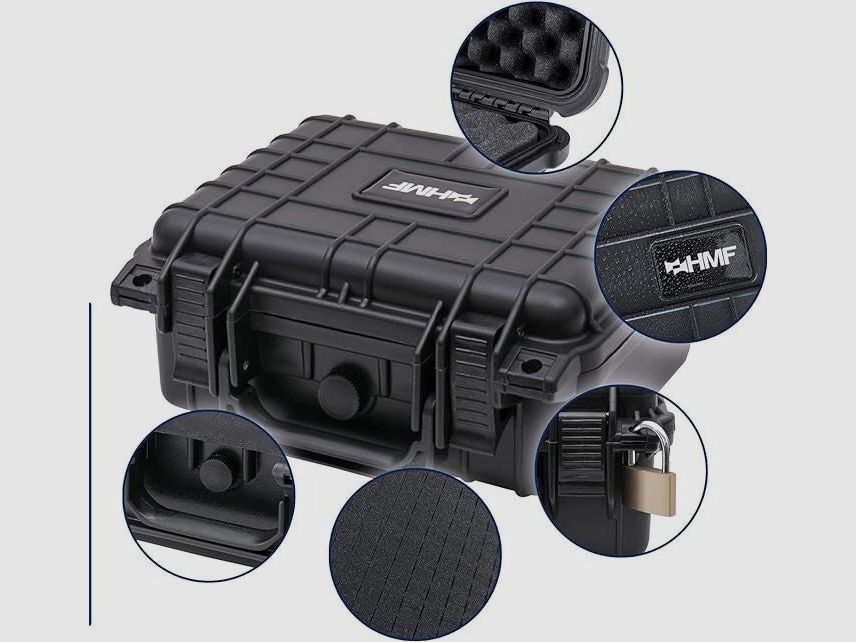HMF ODK100 Transportkoffer mit Rasterschaumstoff