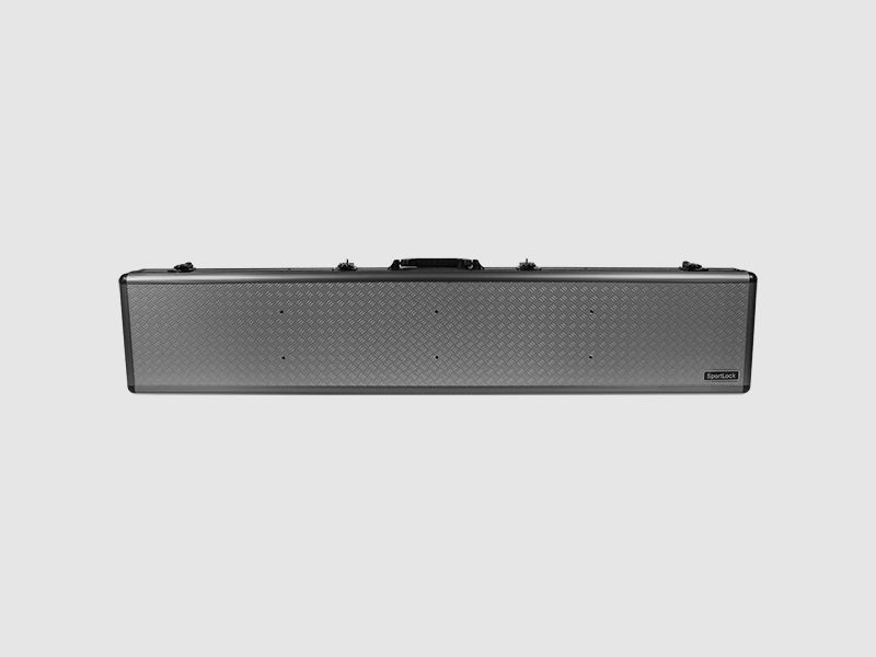 Funda de aluminio para rifle individual gris