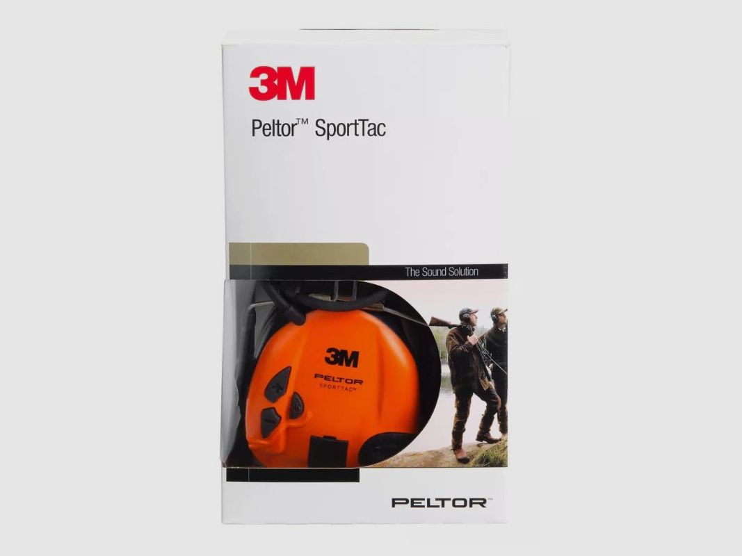 CASCO ELECTRÓNICO CAZA-TIRO DEPORTIVO PELTOR SPORTTAC 26DB CARCASA NARANJA VERDE, imagen 7 de 9