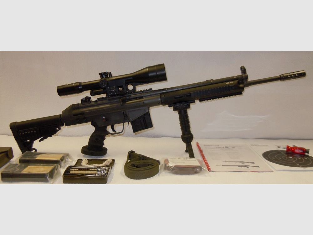 Schwaben Arms GmbH SAR M41 Komplettset mit Bodenstück Adapter und TDI, CBS, CAA Schaft für SAR M41, HK41, G3/Klone