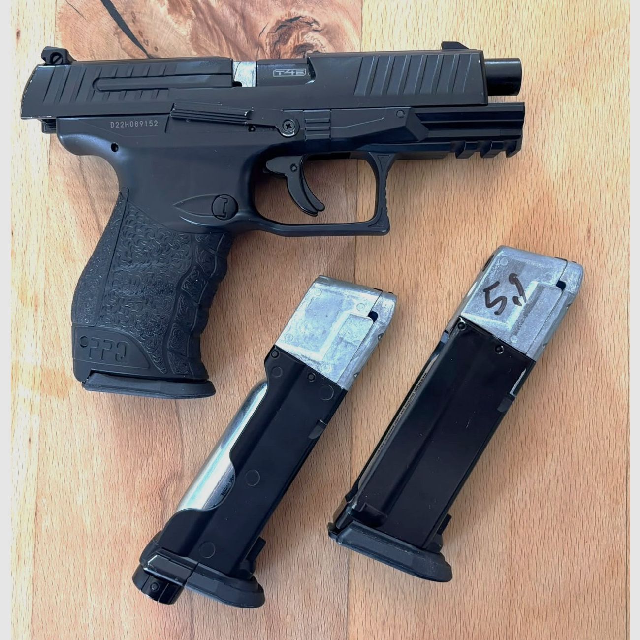 Walther PPQ M2 . 43 Ram Waffe PowerSet con 3 caricatori