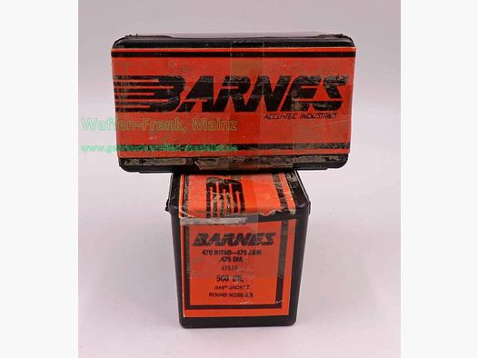 Barnes Bullets Büchsengeschosse, Anbruch .470Nitro - 475 A&M