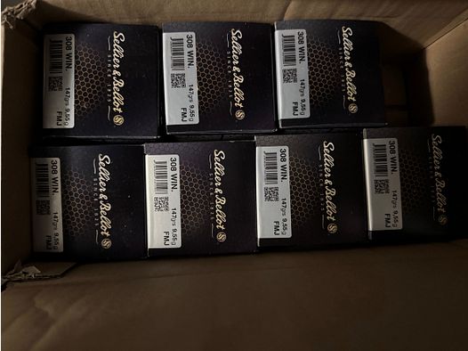 S&B .308Win FMJ 147 Grain 350 Schoten