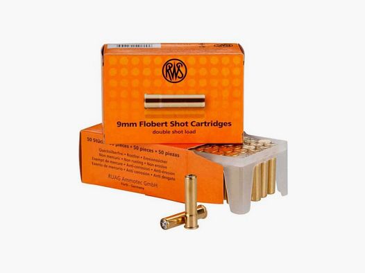RWS 9 mm Flobert doble carga n°8 por 50*